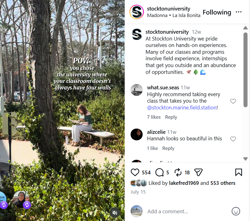 POV Instagram post