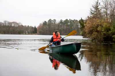 Image of Aaron Stoler on Lake Fred