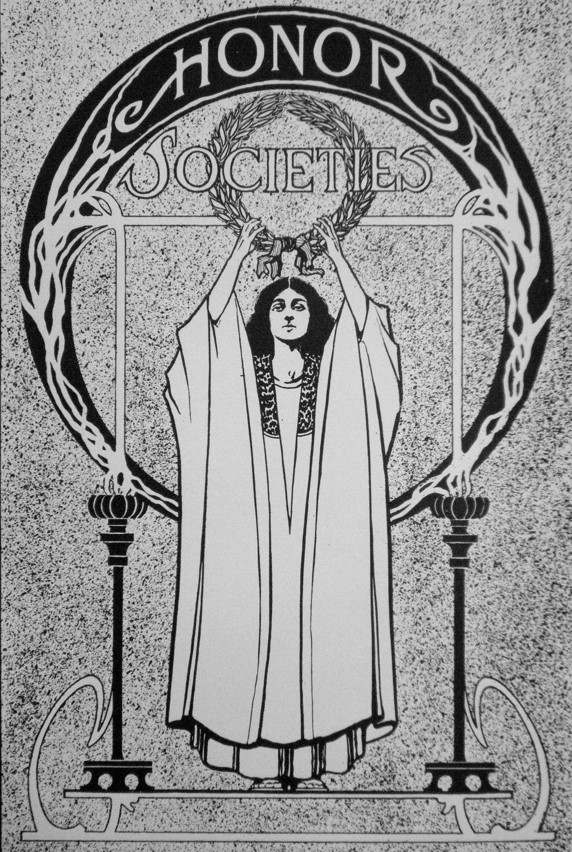 Honor Societies Illustration from 1909_ Public Domain
