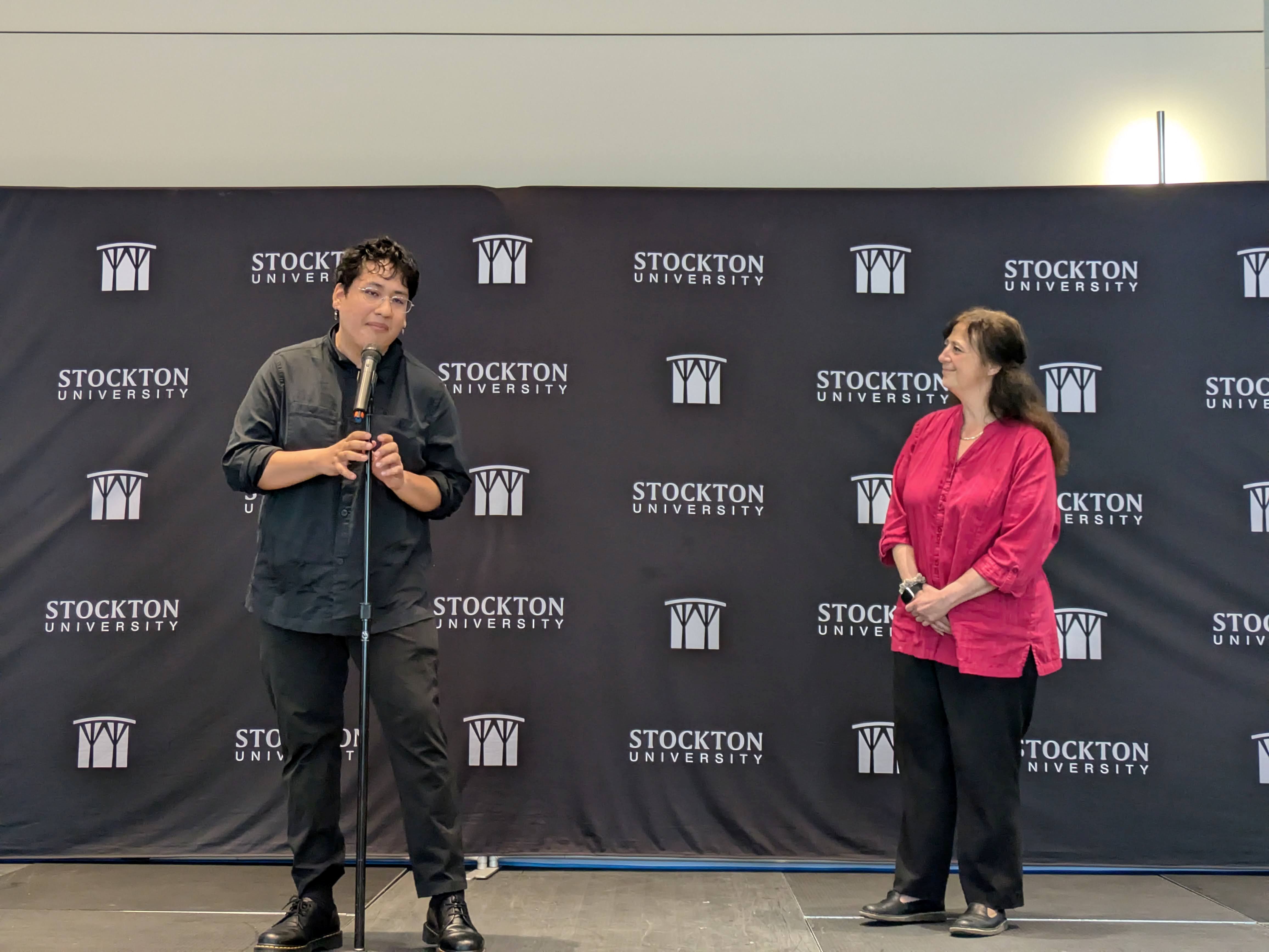 Student researcher, Piero Olazabal, with supervising faculty Dr. Helena Girgis