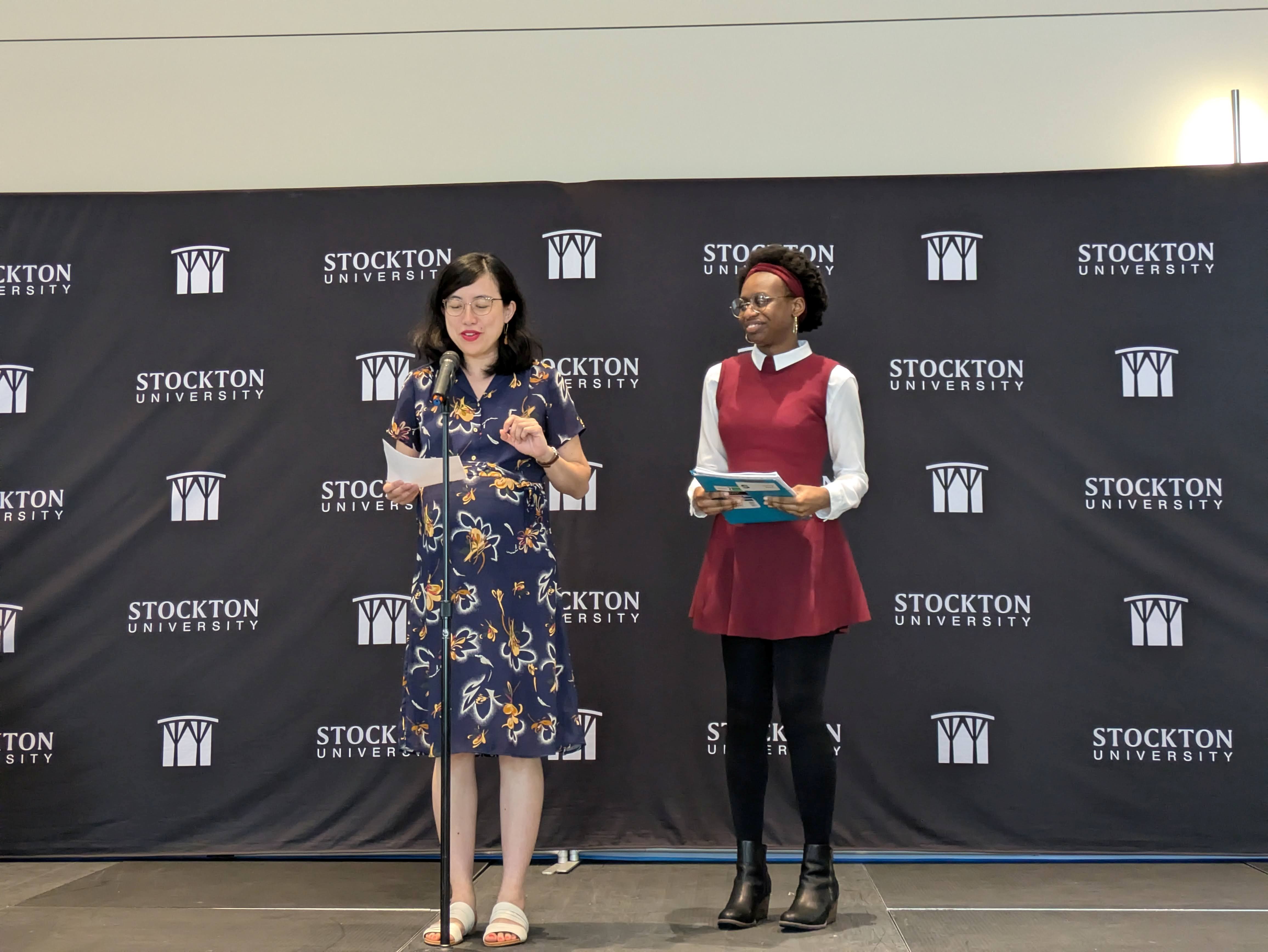 Student researcher, Sydney Roach, with one of the supervising faculty Dr. Kaite Yang