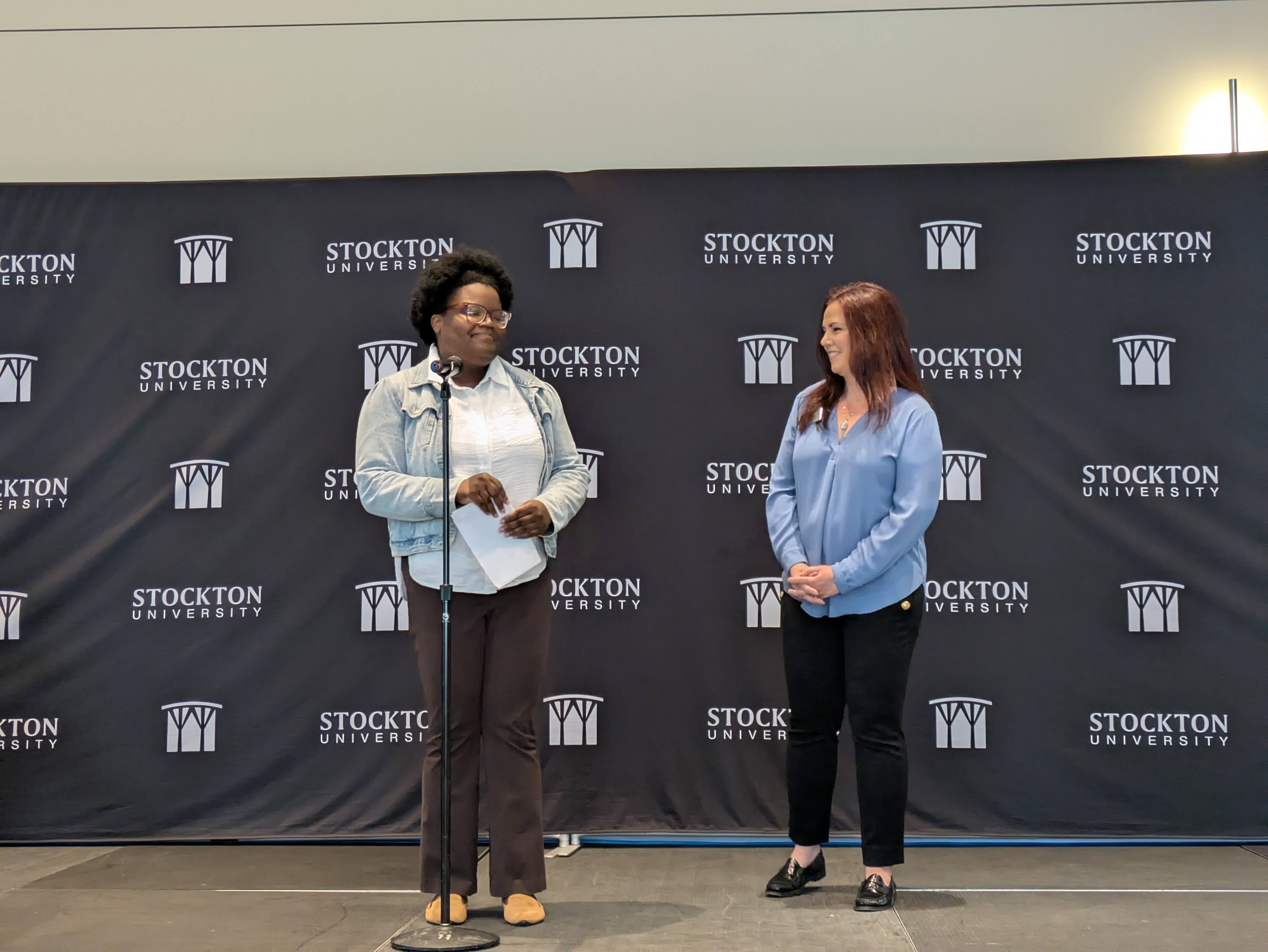Student researcher, Trinity Meads, with her supervising faculty Dr. Erin Sappio