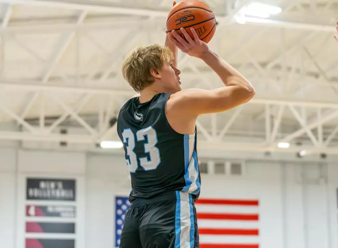 basketball player making a shot