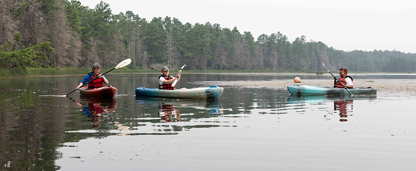 Pinelands Summer Short Course kayakers