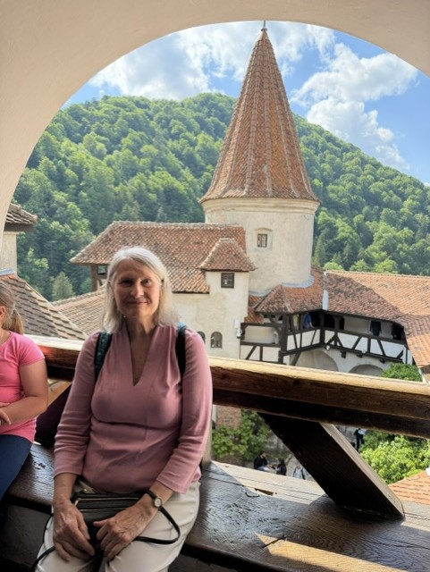 Lisa Cox at Bran Castle 