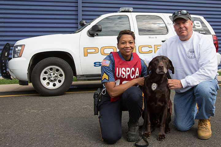 Sgt. Tracy Stuart, K9 Hemi, Tom Conroy