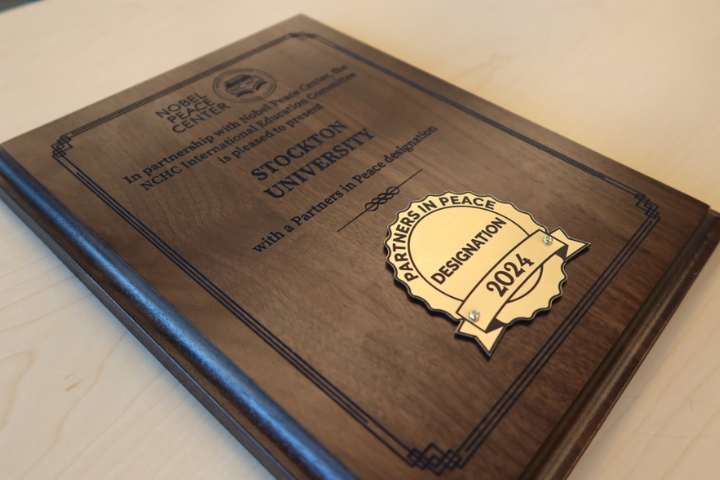 Stockton was recently named one of just 16 institutions worldwide to join Partners in Peace