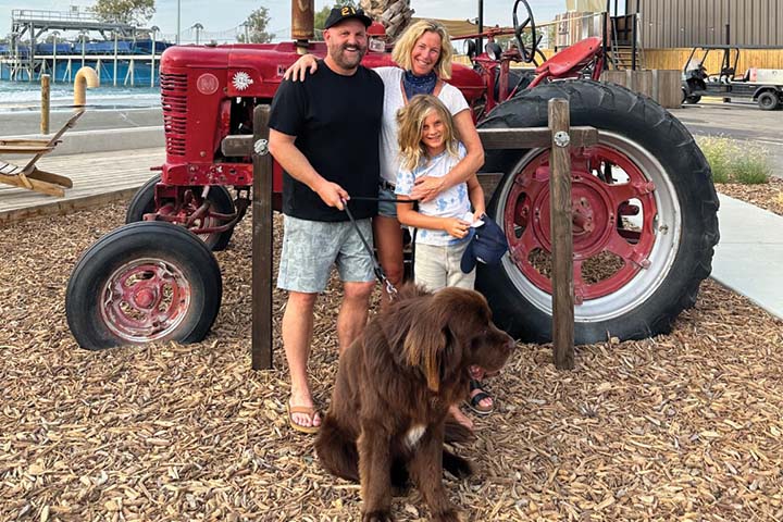 Mark Tesi and his family