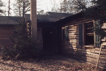 Cabin after fire