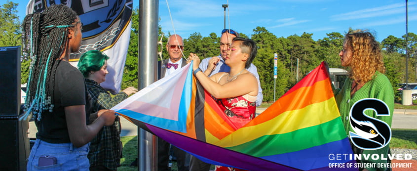 LGBTQ+ History Month Flag Raising 