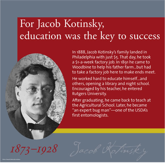 For Jacob Kotinsky, education was the key to success