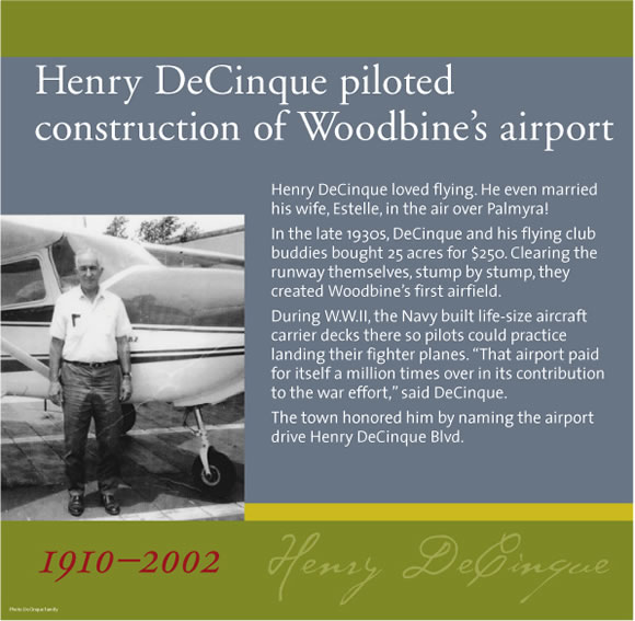 Henry DeCinque piloted construction of Woodbine's airport